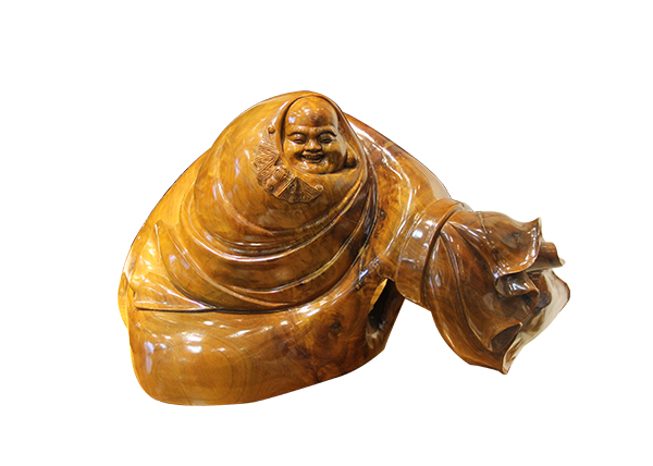 金丝楠木工艺品-笑佛