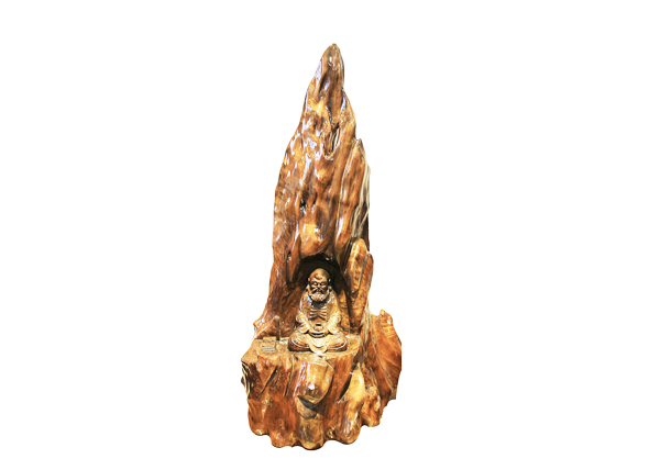 金丝楠木工艺品-达摩（坐）