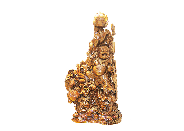 金丝楠木工艺品-金丝楠财神