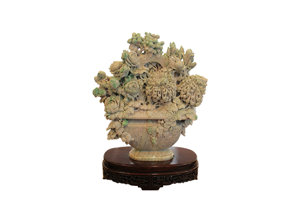 金丝楠木艺术品-百花齐放